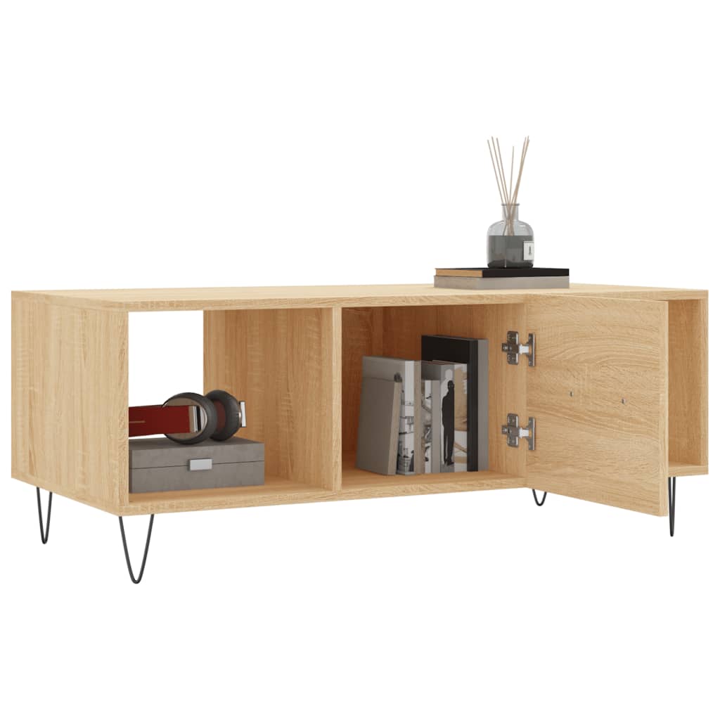 Mesa de centro 102x50x40 derivados de madeira carvalho sonoma