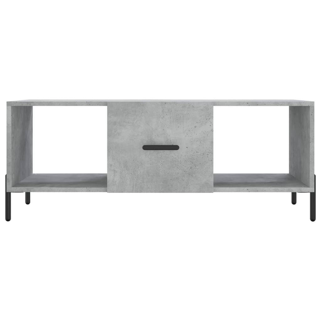 Mesa de centro 102x50x40 cm madeira processada cinza cimento