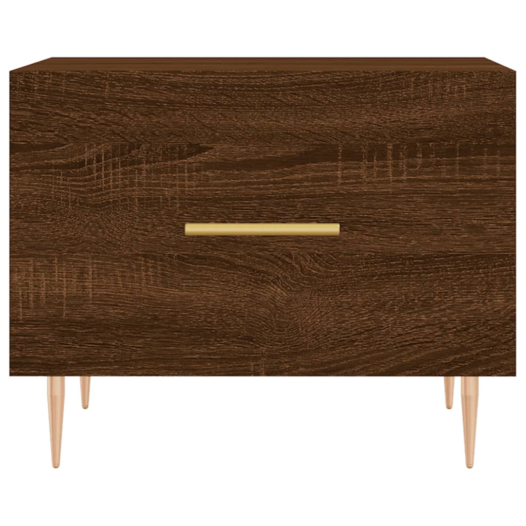 Mesa de centro 50x50x40 cm derivados madeira carvalho castanho