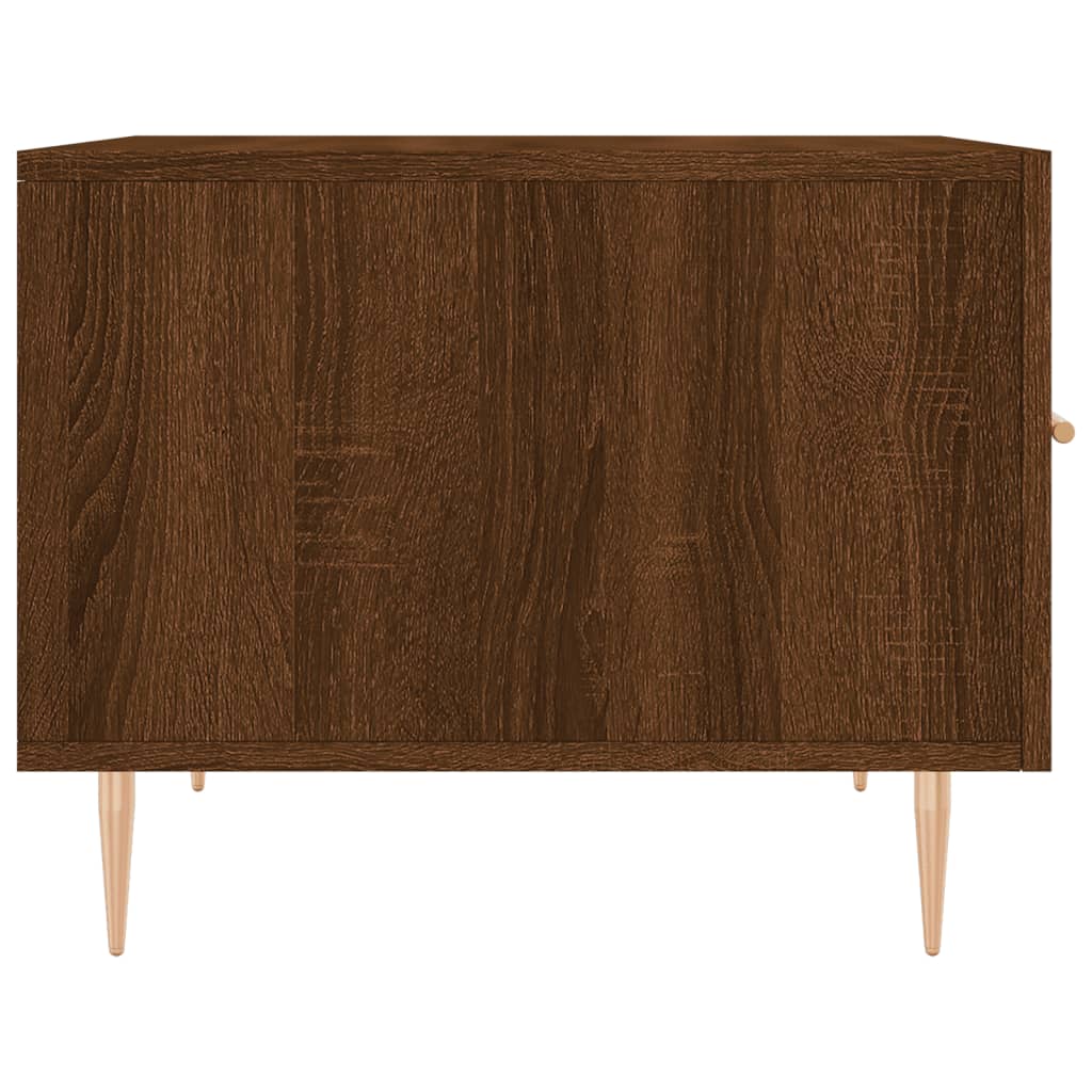 Mesa de centro 50x50x40 cm derivados madeira carvalho castanho