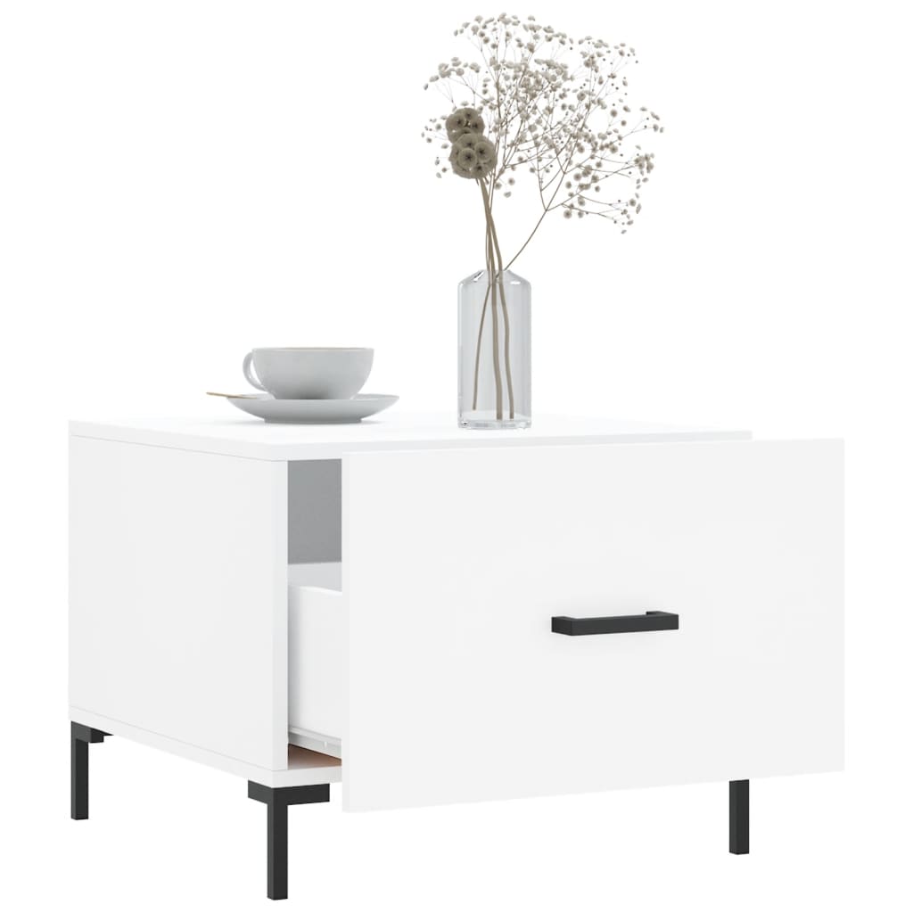 Mesa de centro 50x50x40 cm derivados de madeira branco