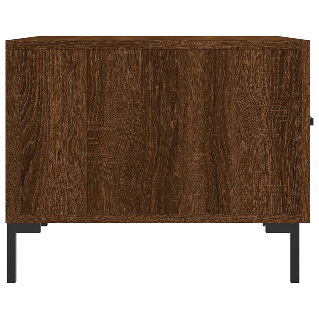 Mesa de centro 50x50x40 cm derivados madeira carvalho castanho