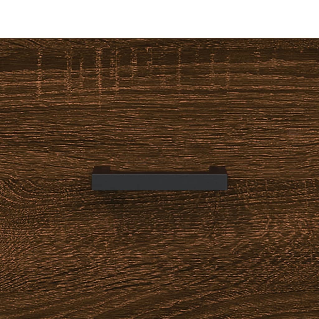 Mesa centro 2 pcs 50x50x40 cm madeira proc. carvalho castanho