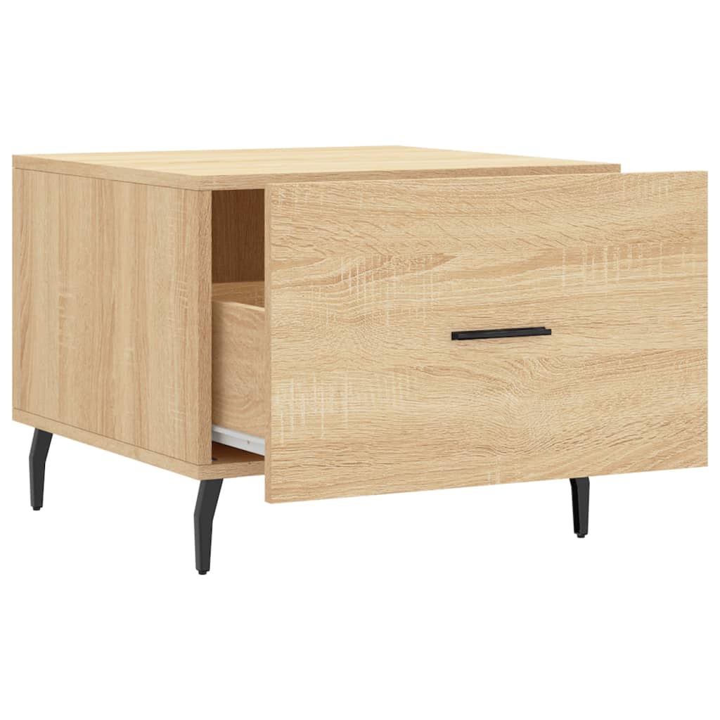 Mesas de centro 2 pcs 50x50x40cm deriv. madeira carvalho sonoma