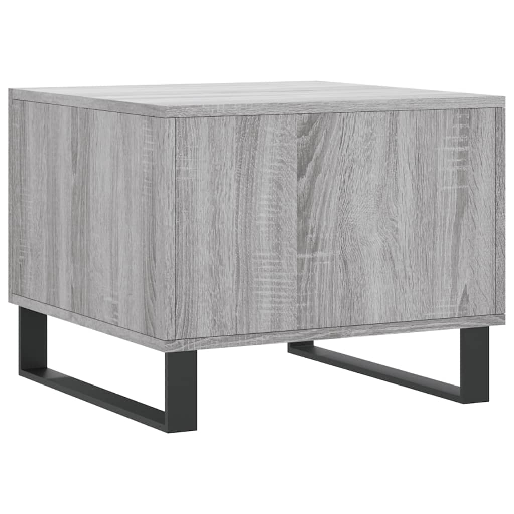 Mesas de centro 2 pcs 50x50x40 cm madeira proc. sonoma cinza