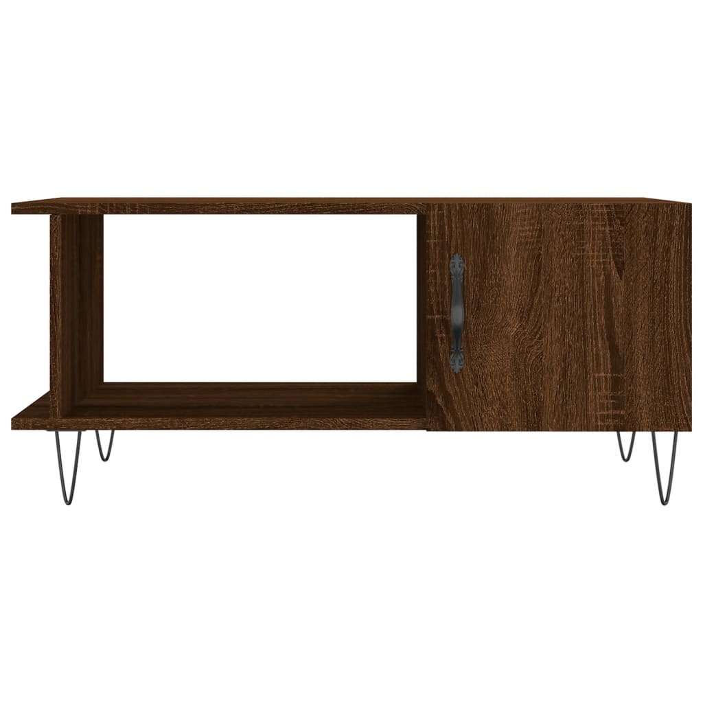 Mesa centro 90x50x40 cm derivados de madeira carvalho castanho