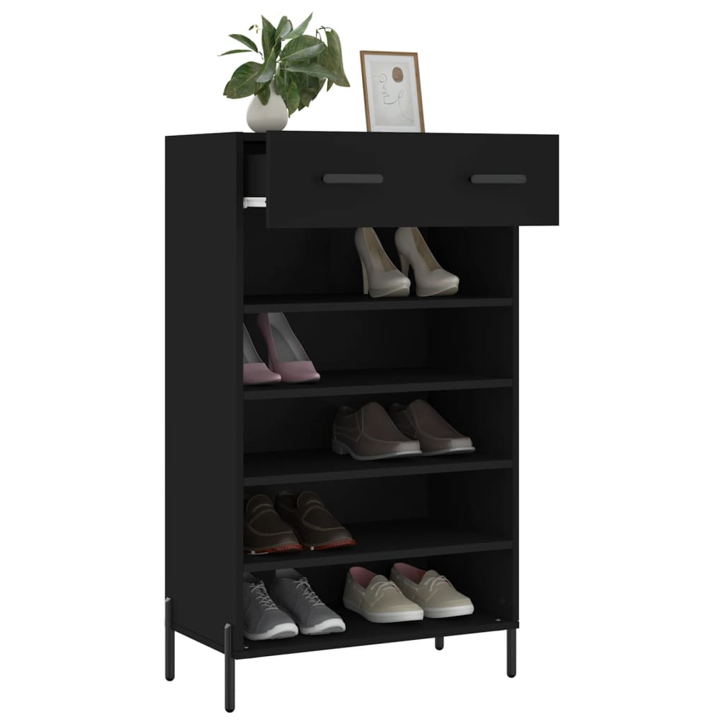 Sapateira 60x35x105 cm derivados de madeira preto