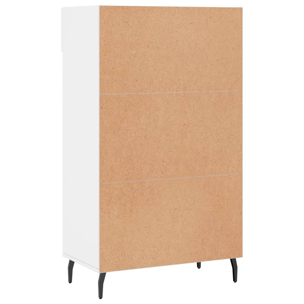 Sapateira 60x35x105 cm derivados de madeira branco brilhante