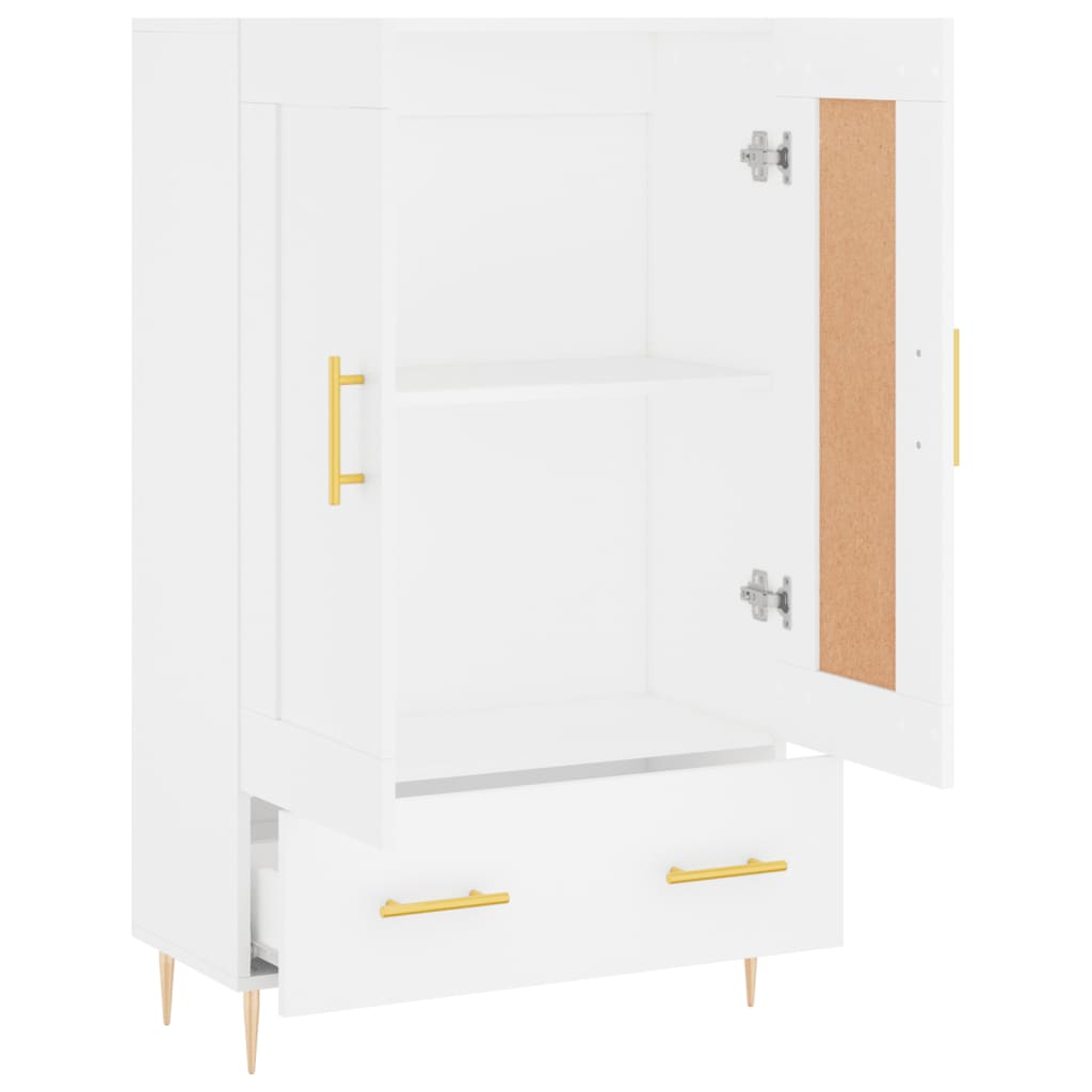 Aparador alto 69,5x31x115 cm derivados de madeira branco