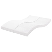 Colchão de espuma 140x200 cm 7 zonas dureza 20 ILD branco
