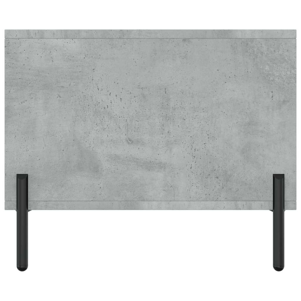Mesa de centro 90x50x40 madeira processada cinza cimento