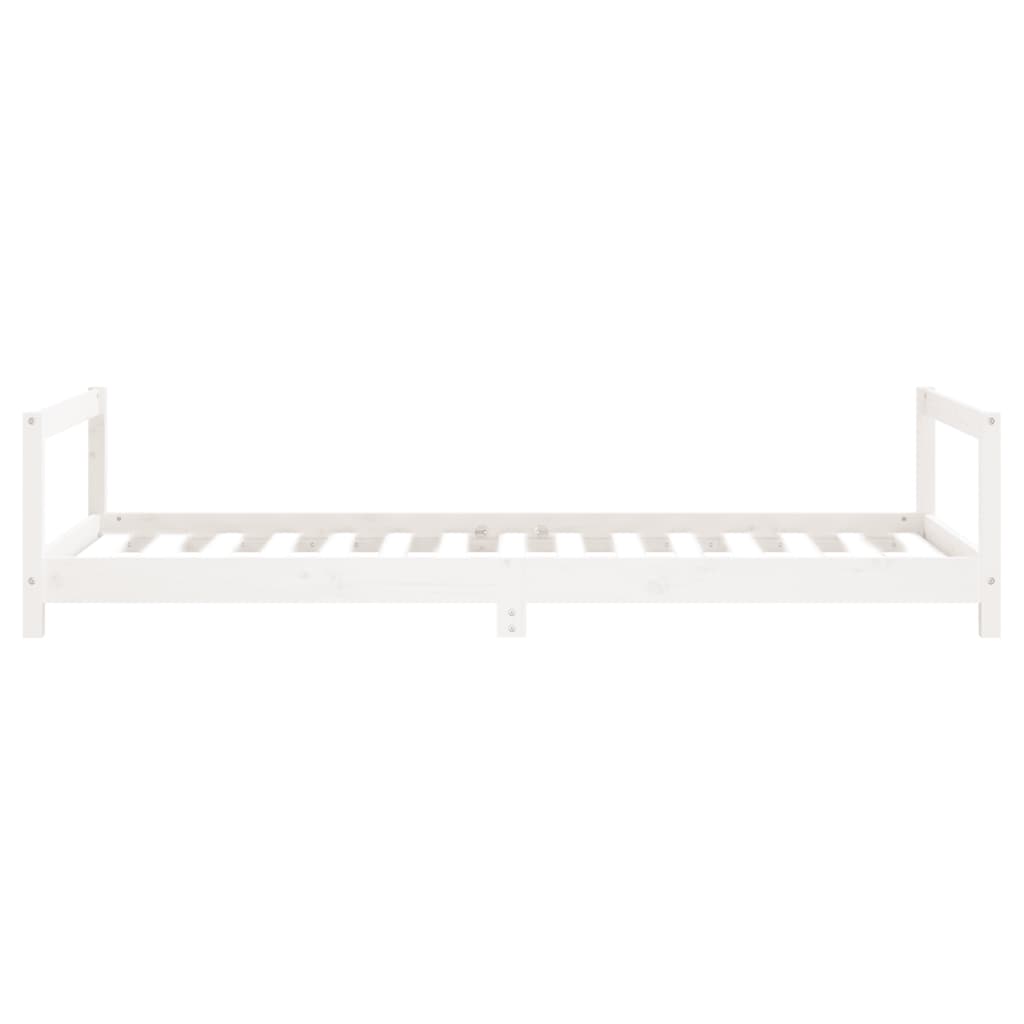 Estrutura de cama infantil 90x190 cm pinho maciço branco