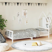 Estrutura de cama infantil 90x190 cm pinho maciço branco
