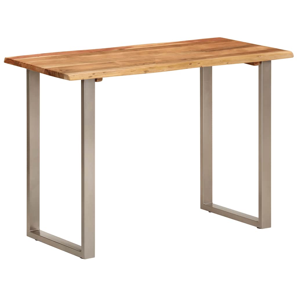 Mesa de jantar 110x50x76 cm madeira de acácia maciça