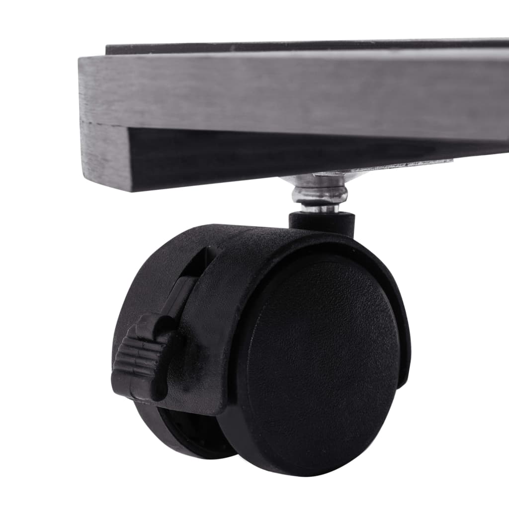 Carrinhos para vasos 4 pcs 30x30x7,5 cm WPC cinzento