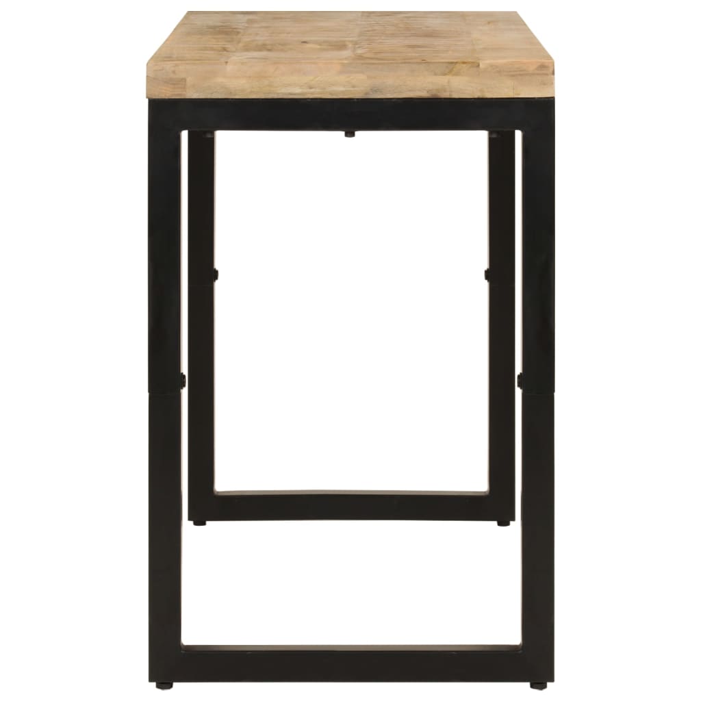 Mesa de jantar 110x50x76 cm madeira de mangueira maciça
