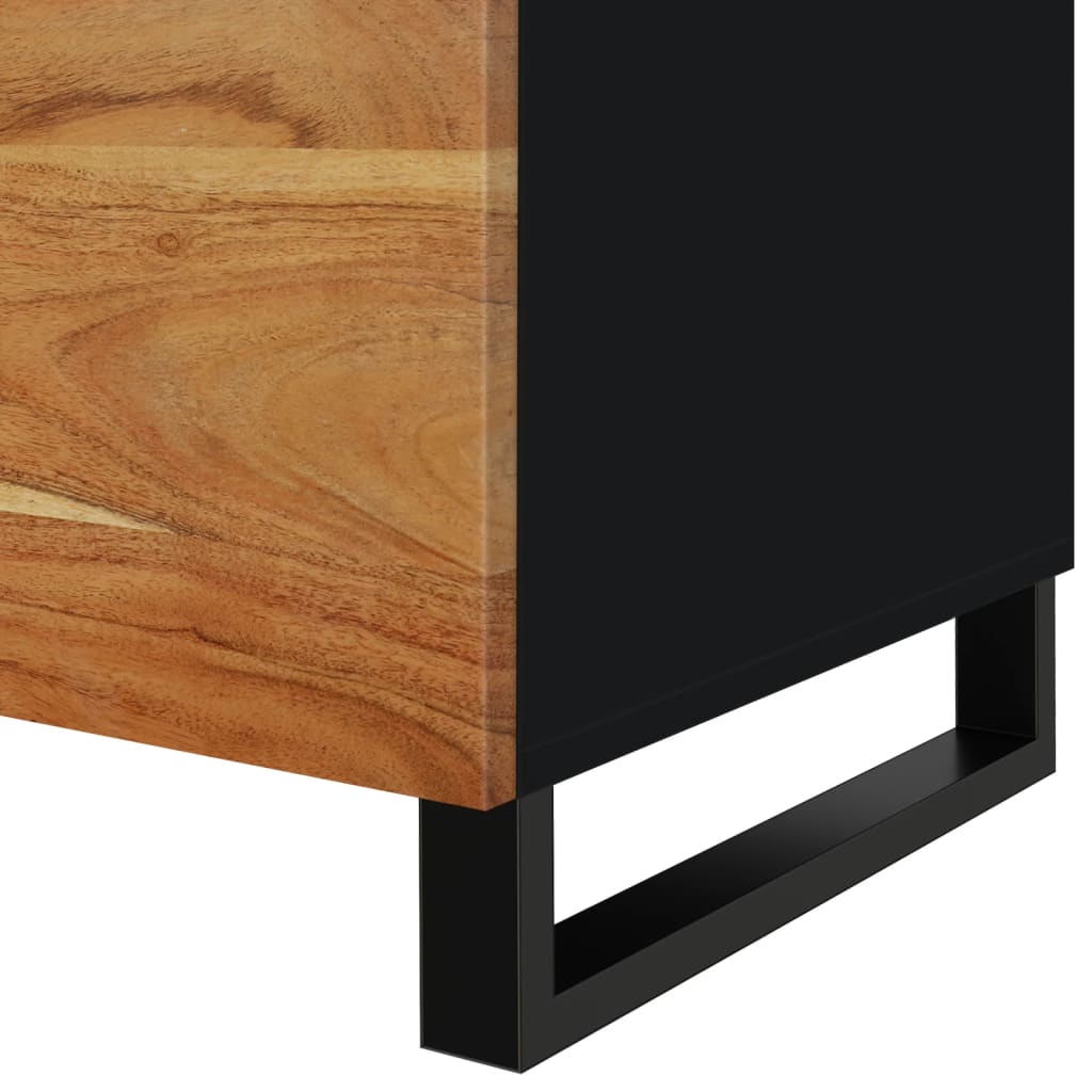 Mesa de centro 80x50x40 madeira de acácia maciça/deriv. madeira