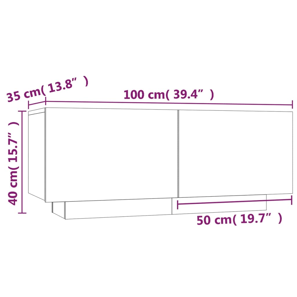 Mesa cabeceira 100x35x40cm derivados de madeira carvalho fumado