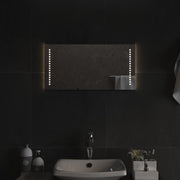 Espelho de casa de banho com luzes LED 30x60 cm