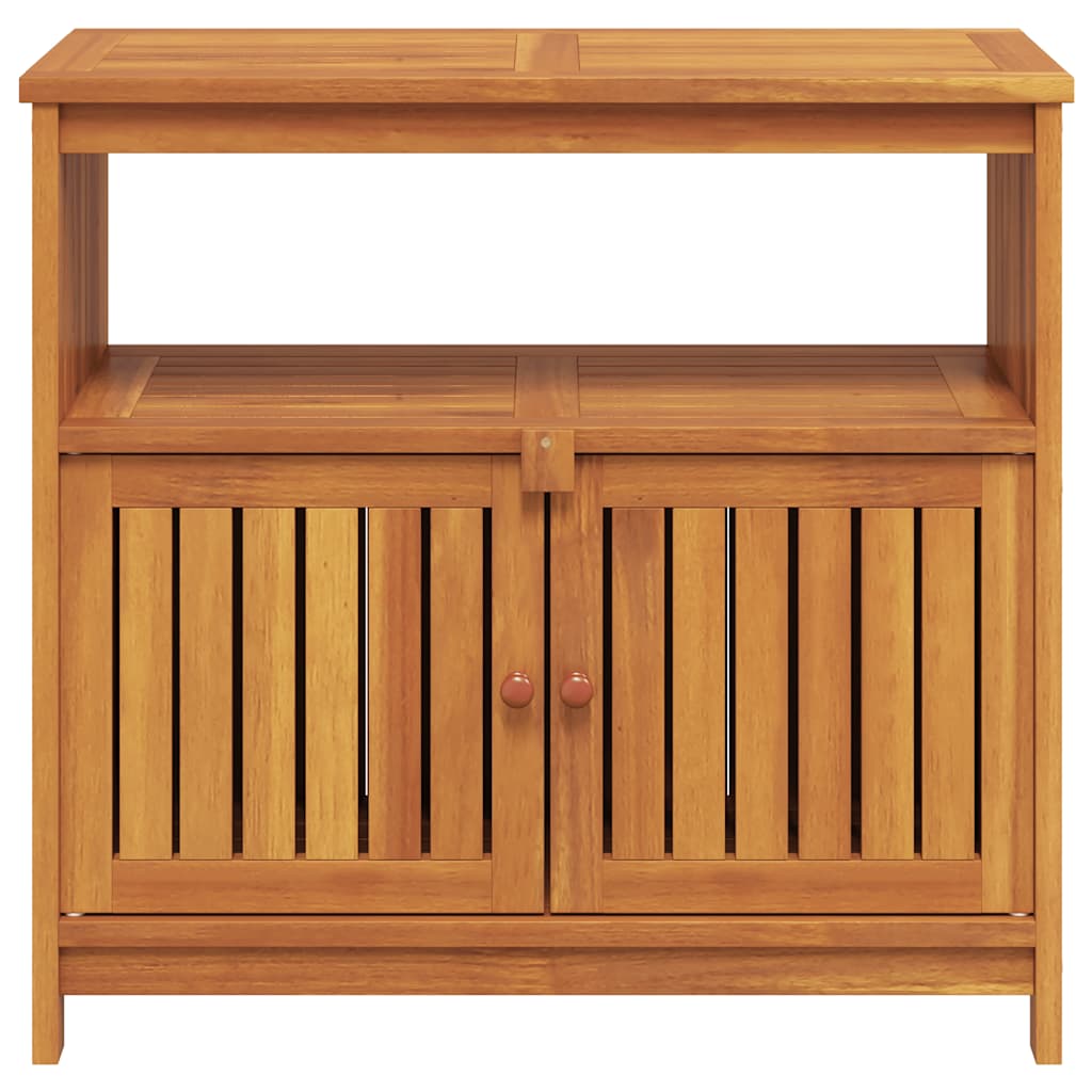 Mesa consola para jardim 80x35x75 cm madeira de acácia maciça