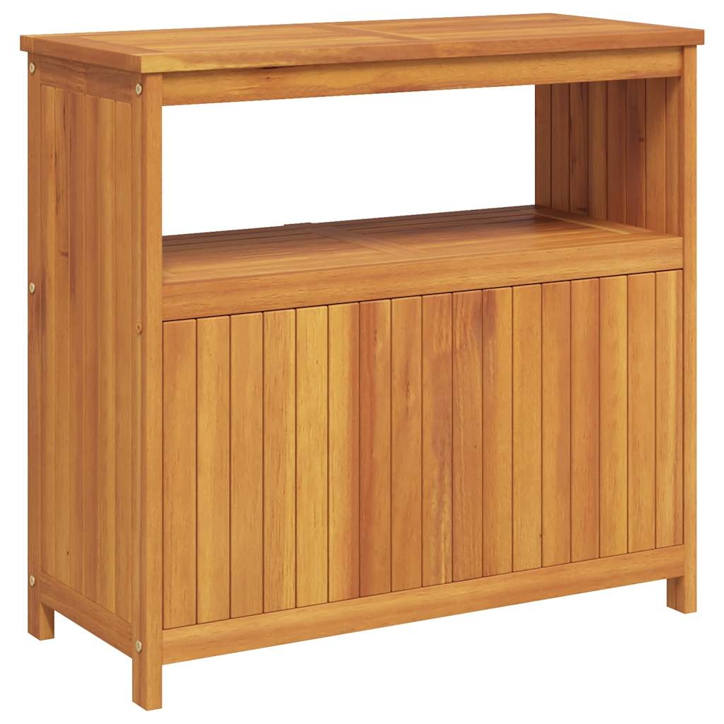 Mesa consola para jardim 80x35x75 cm madeira de acácia maciça