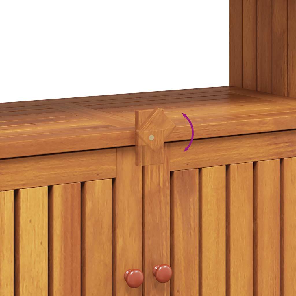 Mesa consola para jardim 80x35x75 cm madeira de acácia maciça
