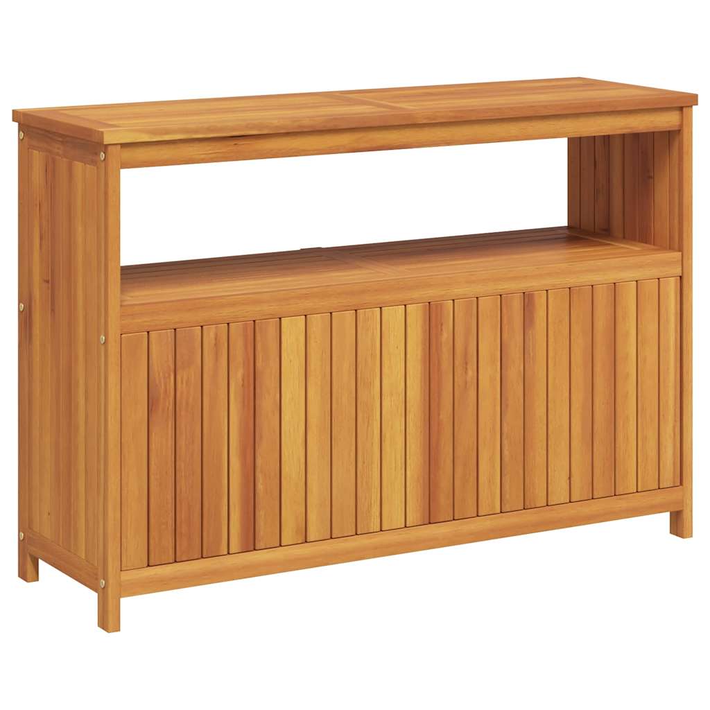 Mesa consola para jardim 110x35x75 cm madeira de acácia maciça