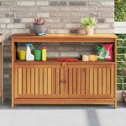 Mesa consola para jardim 110x35x75 cm madeira de acácia maciça