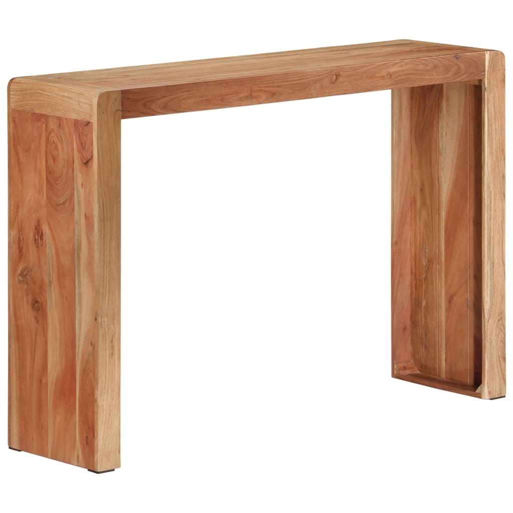 Mesa consola 110x30x76 cm madeira de acácia maciça
