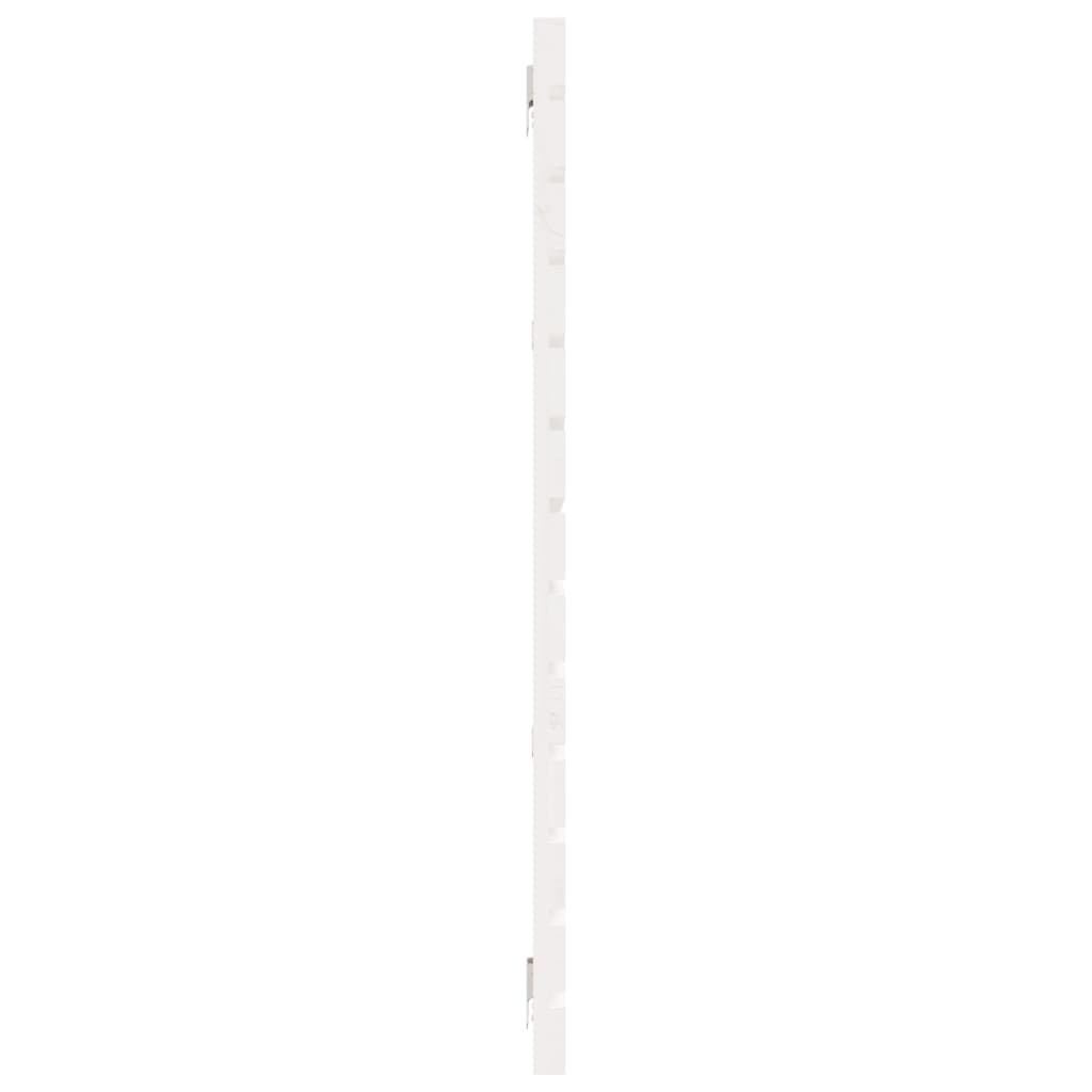 Cabeceira de parede 140x3x60 cm madeira de pinho maciça branco