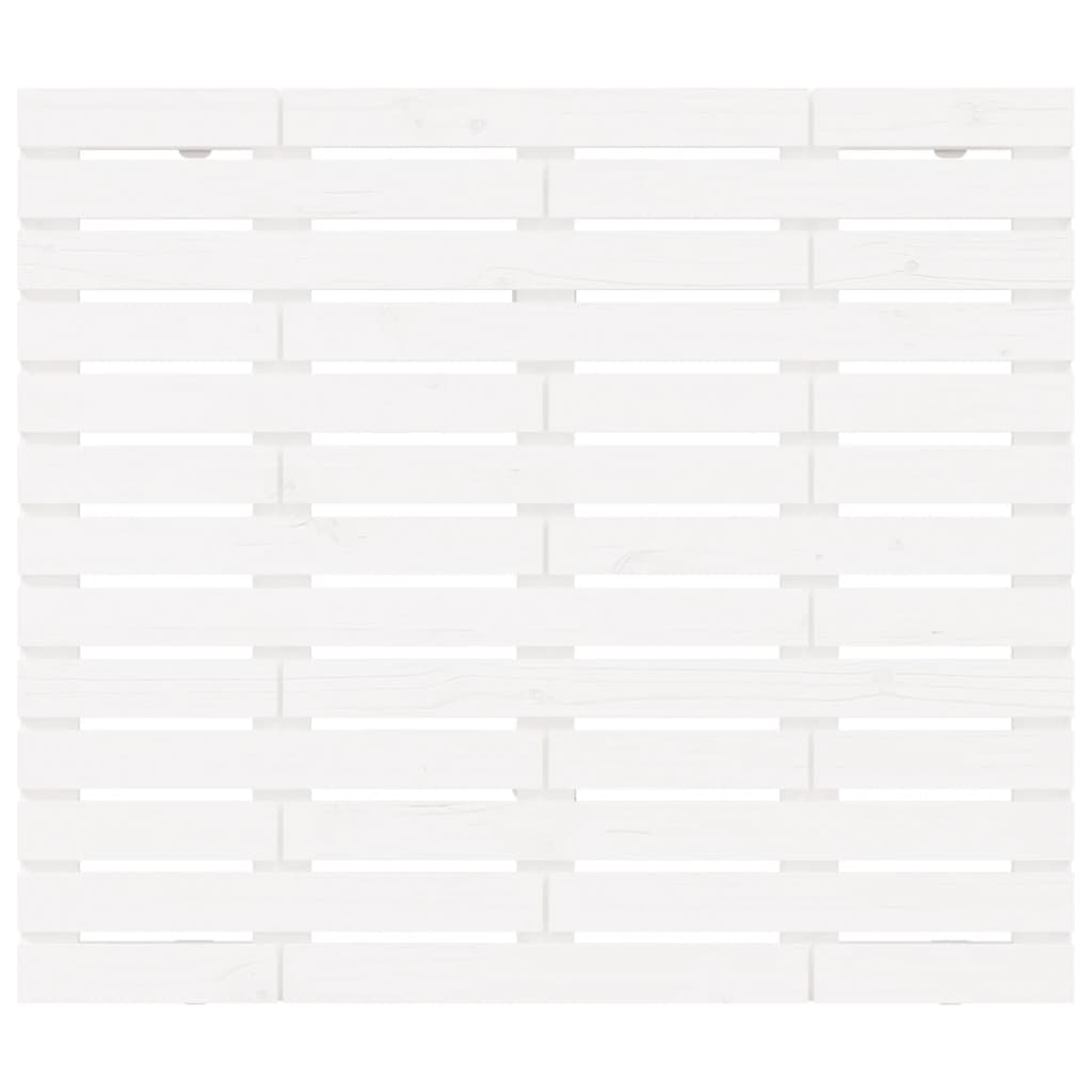 Cabeceira de parede 140x3x60 cm madeira de pinho maciça branco