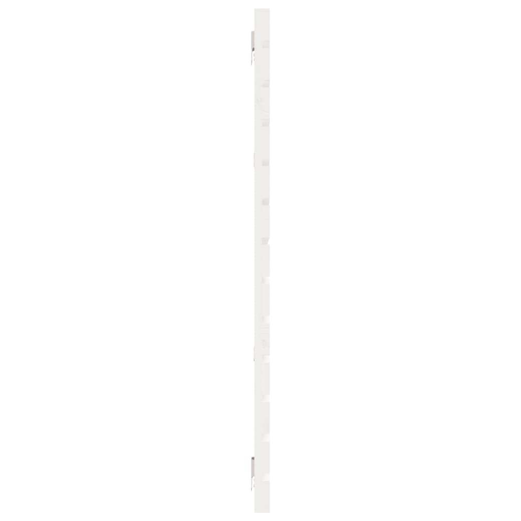 Cabeceira de parede 140x3x60 cm madeira de pinho maciça branco