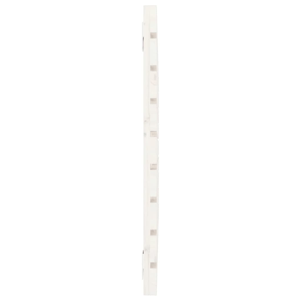 Cabeceira de parede 140x3x60 cm madeira de pinho maciça branco