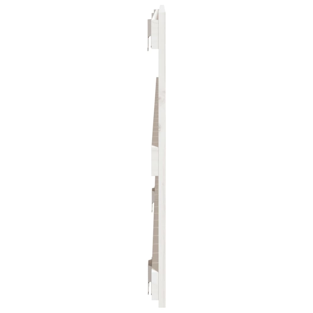 Cabeceira de parede 140x3x60 cm madeira de pinho maciça branco