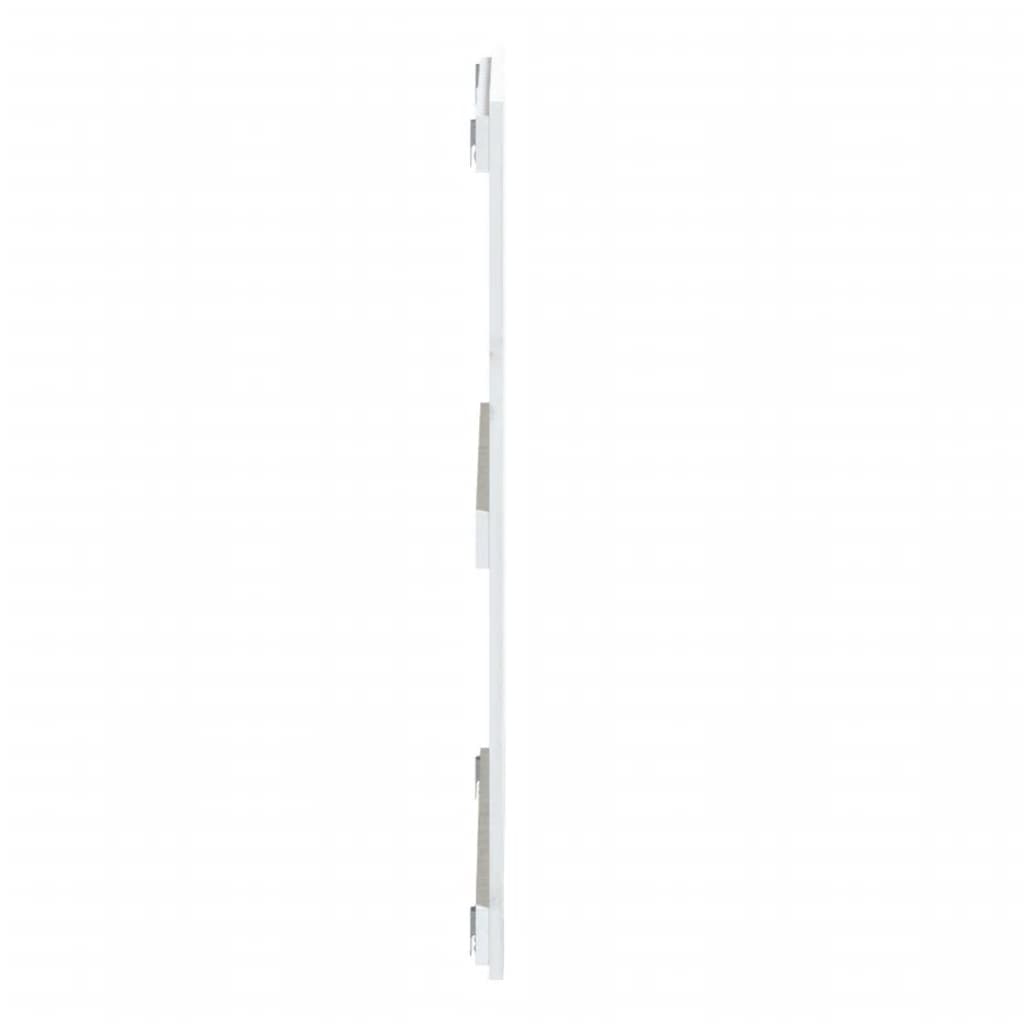 Cabeceira de parede 140x3x60 cm madeira de pinho maciça branco