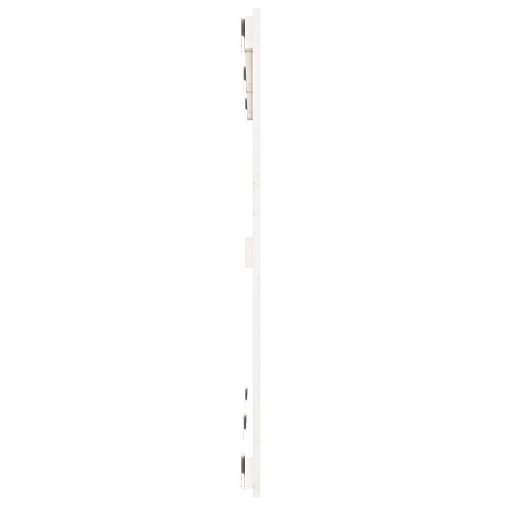 Cabeceira de parede 140x3x60 cm madeira de pinho maciça branco