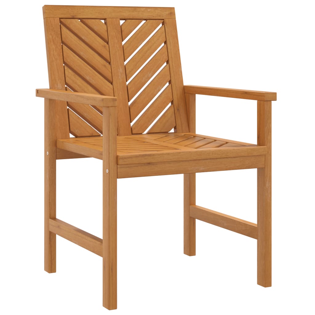 Cadeiras de jantar para jardim 2 pcs madeira de acácia maciça