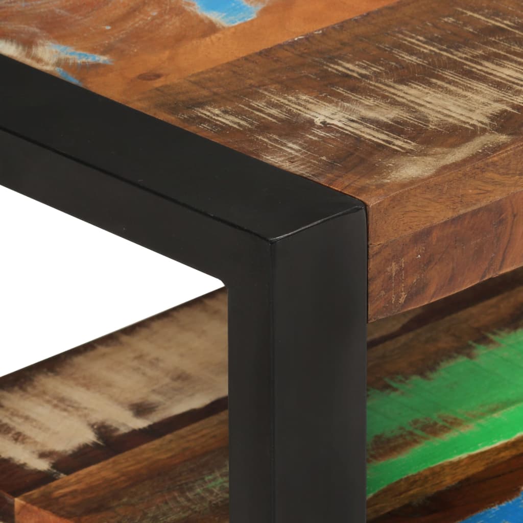 Móvel de TV 120x30x45 cm madeira recuperada maciça