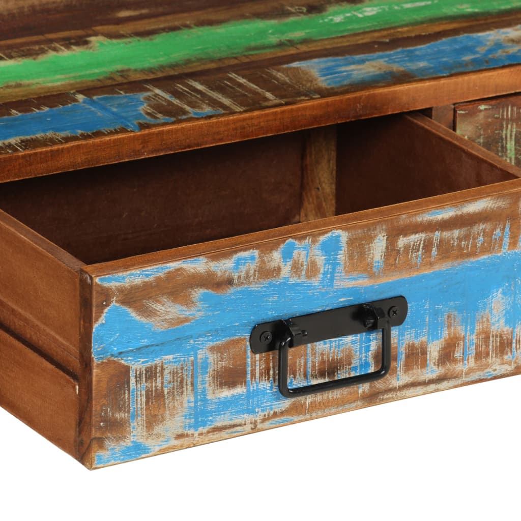 Móvel de TV 120x30x45 cm madeira recuperada maciça