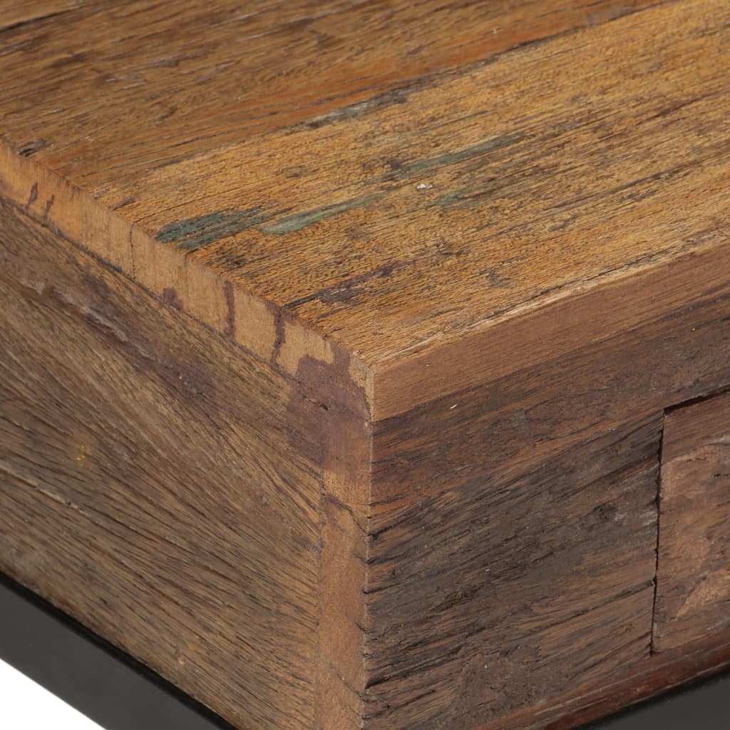 Móvel de TV 110x30x46 cm madeira recuperada maciça