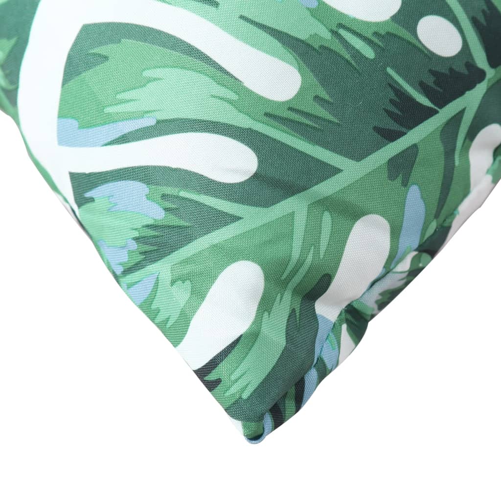 Almofadas de sofá 4 pcs 40x40 cm tecido padrão de folhas