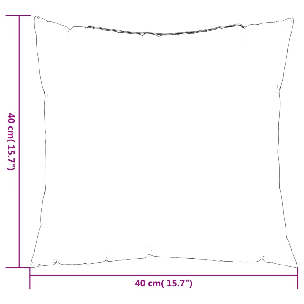 Almofadas de sofá 4 pcs 40x40 cm tecido padrão de folhas