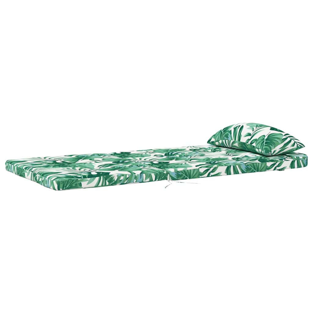 Almofada de Cadeira 2 pcs Verde 58 x 77 x 4.5 cm Tecido Oxford