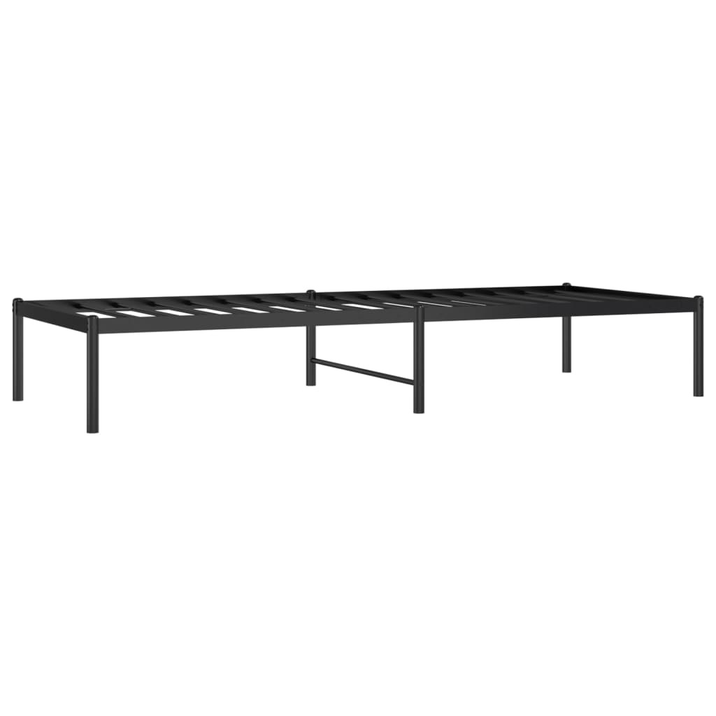 Estrutura de cama 75x190 cm metal preto