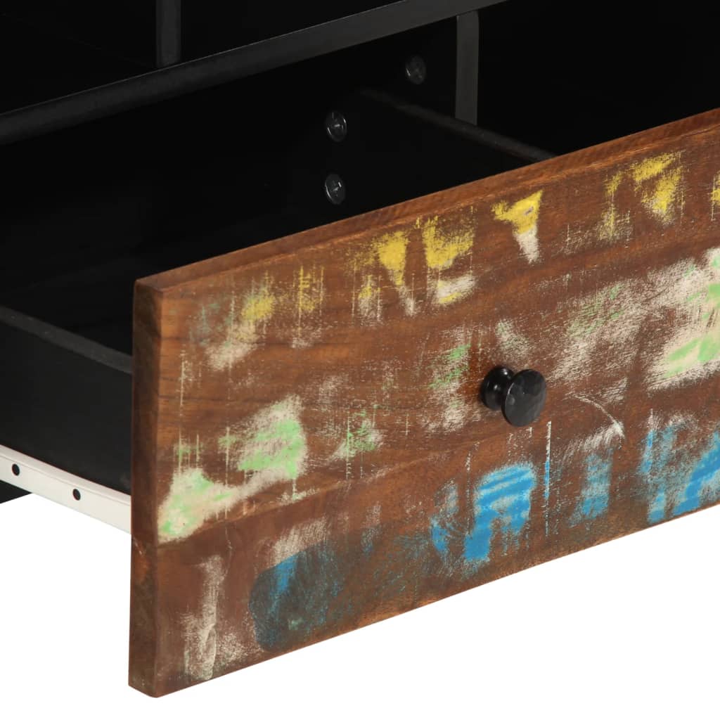 Móvel de TV 100x33x46 cm acácia maciça/derivados madeira