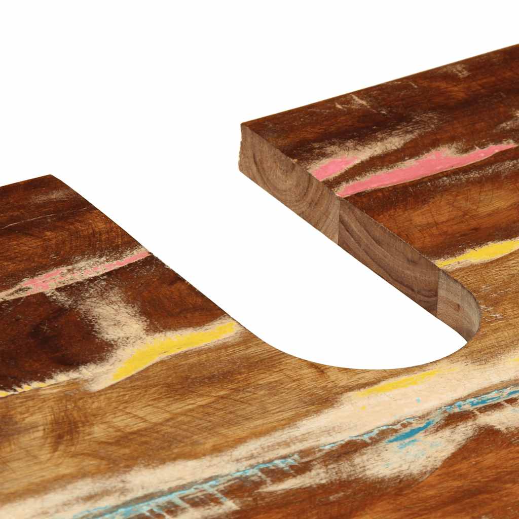 Móvel de lavatório 62x33x58 cm madeira recuperada e derivados