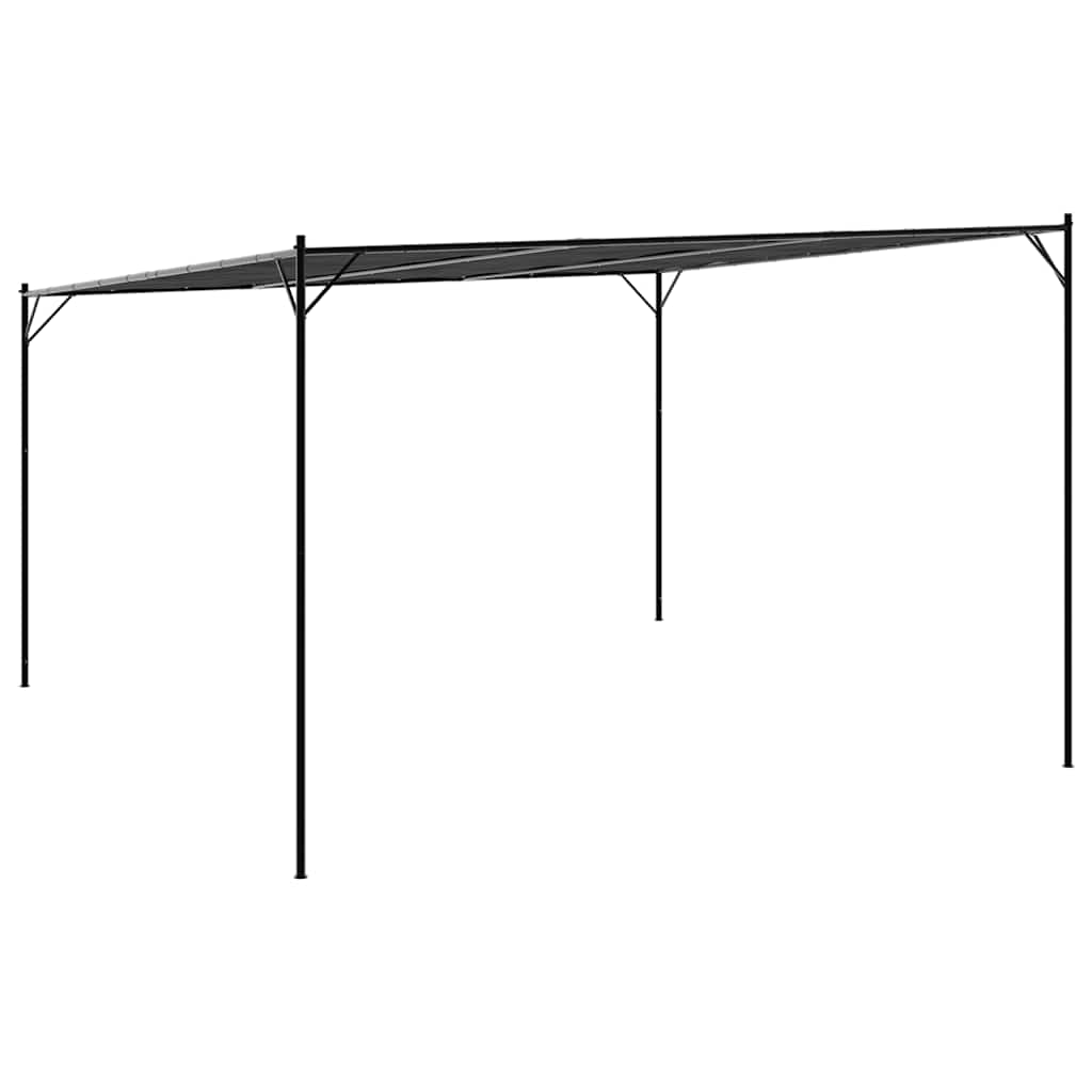 Gazebo 4x4 m 180 g/m² tecido e aço antracite