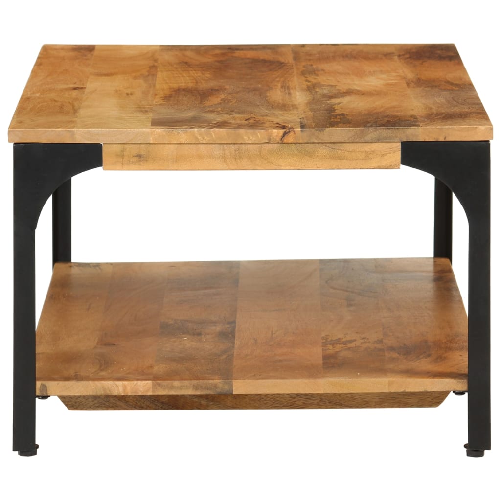 Mesa de centro 2 prateleiras 100x55x38cm mangueira maciça e aço