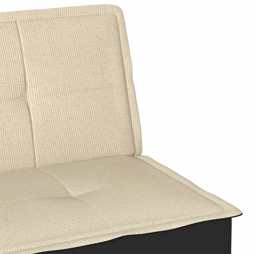 Sofá-cama tecido creme