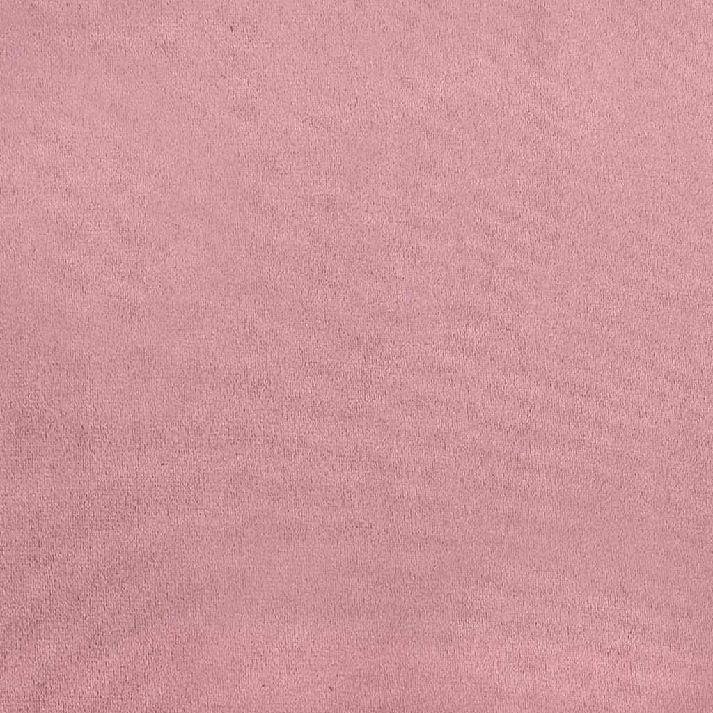 Sofá-cama com suporte para copos veludo rosa